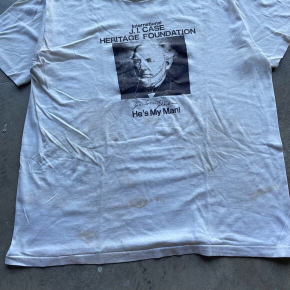 vintage single stitch 80s J. I. case heritage foundation XL - Picture 2 of 7